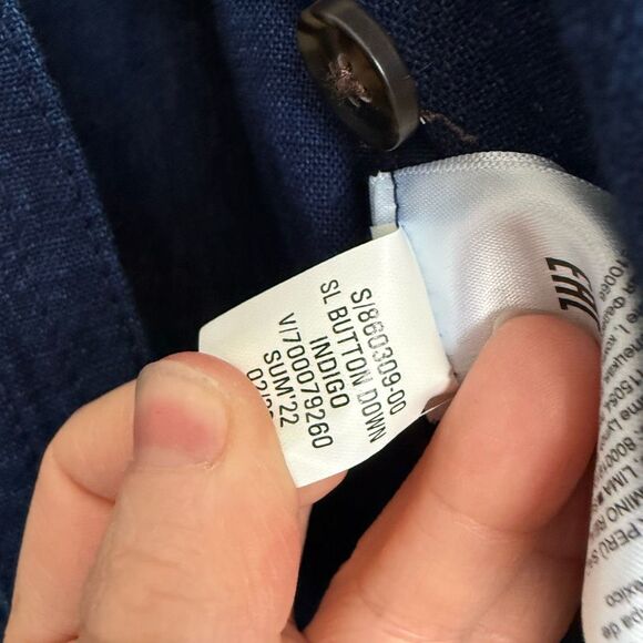 Banana Republic Women’s 8 Button Down Denim Camp Romper Linen Blend Sleeveless - Picture 4 of 6